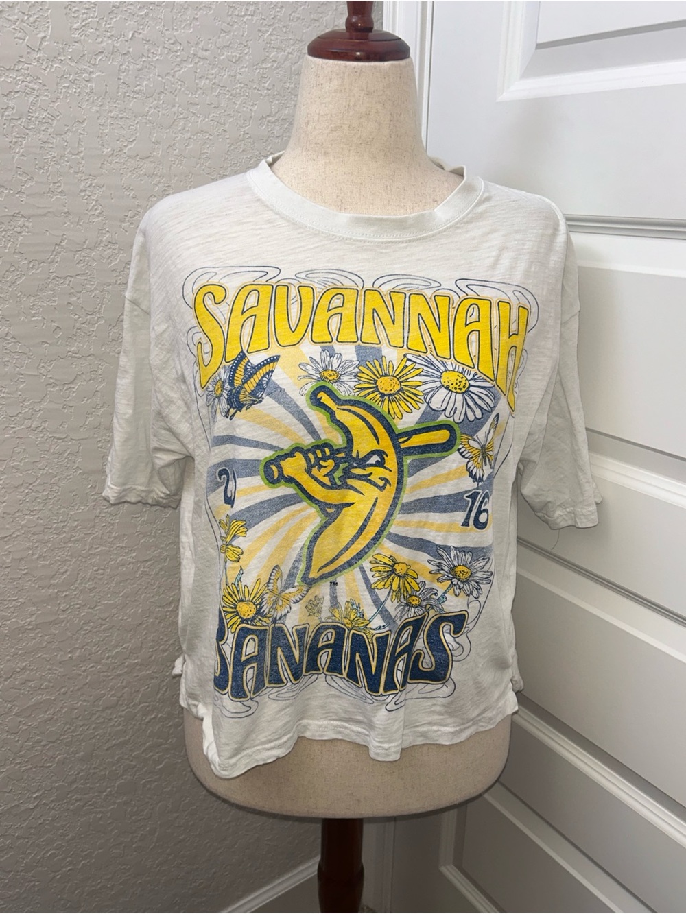 Savannah Bananas Graphic Print Short Sleeve 100% Cotton T-Shirt Shirt Top